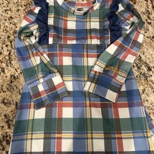 LuLaRoe Multicolor Plaid Dress Polar Express